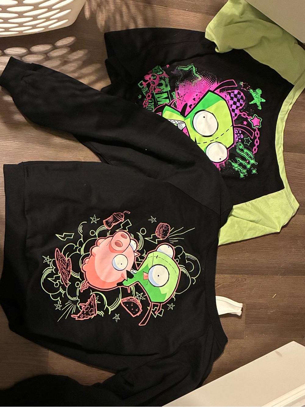 Two Invader Zim Tops